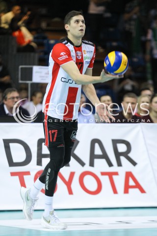  05.12.2015 RZESZOW<br />SIATKOWKA PLUSLIGA 2015/2016 MEN VOLLEYBALL POLAND POLISH PLUS LIGA LEAGUE SEASON 2015/2016<br />MECZ ASSECO RESOVIA RZESZOW - AZS POLITECHNIKA WARSZAWSKA<br />N/Z NIKOLAY PENCHEV ( NIKOLAJ PENCZEW ) SYLWETKA <br /> 