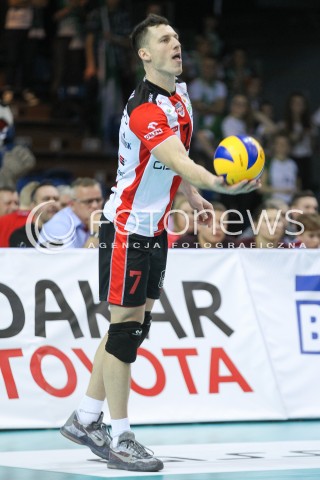  05.12.2015 RZESZOW<br />
SIATKOWKA PLUSLIGA 2015/2016 MEN VOLLEYBALL POLAND POLISH PLUS LIGA LEAGUE SEASON 2015/2016<br />
MECZ ASSECO RESOVIA RZESZOW - AZS POLITECHNIKA WARSZAWSKA<br />
N/Z OLIEG ACHREM ( ALEH AKHREM ) SYLWETKA <br />
 