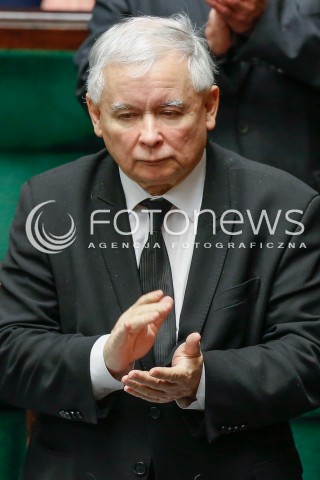  09.12.2015 WARSZAWA SEJM<br />CZWARTE POSIEDZENIE SEJMU VIII KADENCJI<br />N/Z JAROSLAW KACZYNSKI<br /> 
