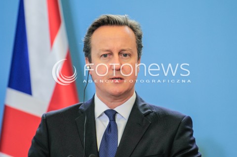  10.12.2015 WARSZAWA<br />WIZYTA PREMIERA WIELKIEJ BRYTANII<br />KONFERENCJA PRASOWA<br />N/Z PREMIER WIELKIEJ BRYTANII DAVID CAMERON<br /> 