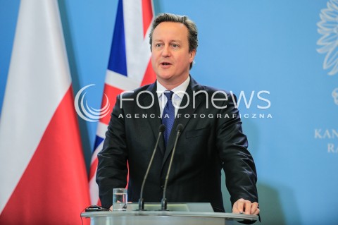  10.12.2015 WARSZAWA<br />WIZYTA PREMIERA WIELKIEJ BRYTANII<br />KONFERENCJA PRASOWA<br />N/Z PREMIER WIELKIEJ BRYTANII DAVID CAMERON<br /> 