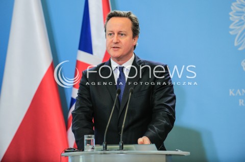 10.12.2015 WARSZAWA<br />WIZYTA PREMIERA WIELKIEJ BRYTANII<br />KONFERENCJA PRASOWA<br />N/Z PREMIER WIELKIEJ BRYTANII DAVID CAMERON<br /> 