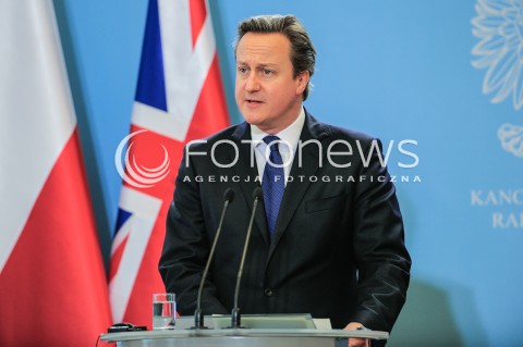  10.12.2015 WARSZAWA<br />WIZYTA PREMIERA WIELKIEJ BRYTANII<br />KONFERENCJA PRASOWA<br />N/Z PREMIER WIELKIEJ BRYTANII DAVID CAMERON<br /> 