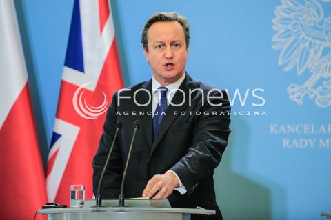  10.12.2015 WARSZAWA<br />WIZYTA PREMIERA WIELKIEJ BRYTANII<br />KONFERENCJA PRASOWA<br />N/Z PREMIER WIELKIEJ BRYTANII DAVID CAMERON<br /> 