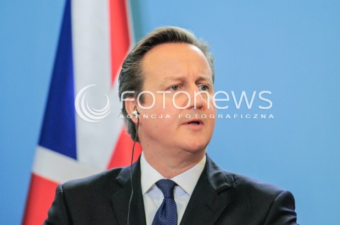  10.12.2015 WARSZAWA<br />WIZYTA PREMIERA WIELKIEJ BRYTANII<br />KONFERENCJA PRASOWA<br />N/Z PREMIER WIELKIEJ BRYTANII DAVID CAMERON<br /> 