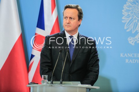  10.12.2015 WARSZAWA<br />WIZYTA PREMIERA WIELKIEJ BRYTANII<br />KONFERENCJA PRASOWA<br />N/Z PREMIER WIELKIEJ BRYTANII DAVID CAMERON<br /> 