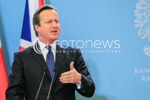  10.12.2015 WARSZAWA<br />WIZYTA PREMIERA WIELKIEJ BRYTANII<br />KONFERENCJA PRASOWA<br />N/Z PREMIER WIELKIEJ BRYTANII DAVID CAMERON<br /> 