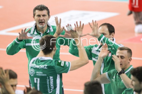  12.12.2015 RZESZOW<br />SIATKOWKA PLUSLIGA 2015/2016 MEN VOLLEYBALL POLAND POLISH PLUS LIGA LEAGUE SEASON 2015/2016<br />MECZ ASSECO RESOVIA RZESZOW - INDYKPOL AZS OLSZTYN<br />N/Z ANDREA GARDINI - I TRENER ( HEAD COACH ) <br /> 