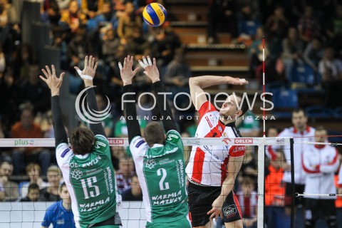  12.12.2015 RZESZOW<br />SIATKOWKA PLUSLIGA 2015/2016 MEN VOLLEYBALL POLAND POLISH PLUS LIGA LEAGUE SEASON 2015/2016<br />MECZ ASSECO RESOVIA RZESZOW - INDYKPOL AZS OLSZTYN<br />N/Z BARTOSZ KUREK <br /> 