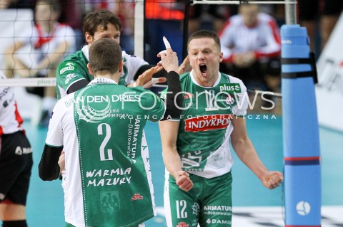  12.12.2015 RZESZOW<br />SIATKOWKA PLUSLIGA 2015/2016 MEN VOLLEYBALL POLAND POLISH PLUS LIGA LEAGUE SEASON 2015/2016<br />MECZ ASSECO RESOVIA RZESZOW - INDYKPOL AZS OLSZTYN<br />N/Z PAWEL WOICKI RADOSC EMOCJE <br /> 