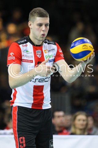  12.12.2015 RZESZOW<br />SIATKOWKA PLUSLIGA 2015/2016 MEN VOLLEYBALL POLAND POLISH PLUS LIGA LEAGUE SEASON 2015/2016<br />MECZ ASSECO RESOVIA RZESZOW - INDYKPOL AZS OLSZTYN<br />N/Z DMYTRO PASHYTSKYY ( PASZYCKI ) SYLWETKA <br /> 
