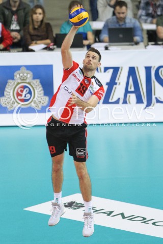  12.12.2015 RZESZOW<br />SIATKOWKA PLUSLIGA 2015/2016 MEN VOLLEYBALL POLAND POLISH PLUS LIGA LEAGUE SEASON 2015/2016<br />MECZ ASSECO RESOVIA RZESZOW - INDYKPOL AZS OLSZTYN<br />N/Z RUSSELL HOLMES SYLWETKA <br /> 