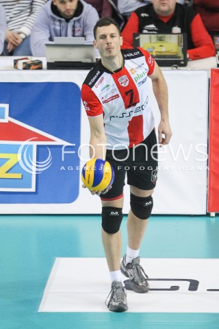  12.12.2015 RZESZOW<br />SIATKOWKA PLUSLIGA 2015/2016 MEN VOLLEYBALL POLAND POLISH PLUS LIGA LEAGUE SEASON 2015/2016<br />MECZ ASSECO RESOVIA RZESZOW - INDYKPOL AZS OLSZTYN<br />N/Z OLIEG ACHREM ( ALEH AKHREM ) SYLWETKA <br /> 