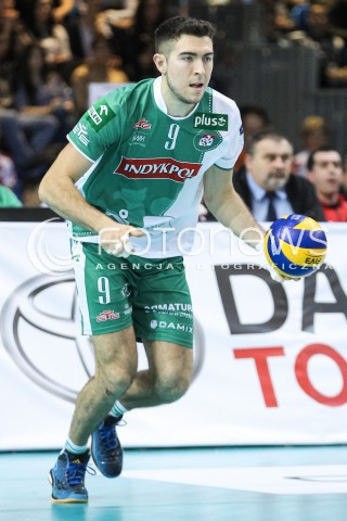  12.12.2015 RZESZOW<br />SIATKOWKA PLUSLIGA 2015/2016 MEN VOLLEYBALL POLAND POLISH PLUS LIGA LEAGUE SEASON 2015/2016<br />MECZ ASSECO RESOVIA RZESZOW - INDYKPOL AZS OLSZTYN<br />N/Z PAWEL ADAMAJTIS SYLWETKA <br /> 