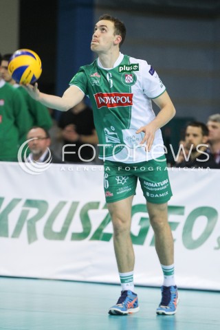  12.12.2015 RZESZOW<br />SIATKOWKA PLUSLIGA 2015/2016 MEN VOLLEYBALL POLAND POLISH PLUS LIGA LEAGUE SEASON 2015/2016<br />MECZ ASSECO RESOVIA RZESZOW - INDYKPOL AZS OLSZTYN<br />N/Z FILIP STOILOVIC SYLWETKA <br /> 