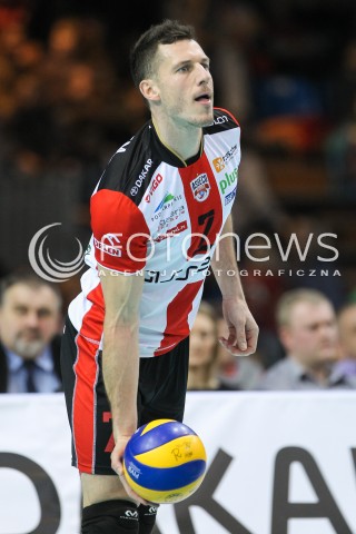  12.12.2015 RZESZOW<br />SIATKOWKA PLUSLIGA 2015/2016 MEN VOLLEYBALL POLAND POLISH PLUS LIGA LEAGUE SEASON 2015/2016<br />MECZ ASSECO RESOVIA RZESZOW - INDYKPOL AZS OLSZTYN<br />N/Z OLIEG ACHREM ( ALEH AKHREM ) SYLWETKA <br /> 