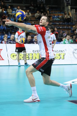  12.12.2015 RZESZOW<br />SIATKOWKA PLUSLIGA 2015/2016 MEN VOLLEYBALL POLAND POLISH PLUS LIGA LEAGUE SEASON 2015/2016<br />MECZ ASSECO RESOVIA RZESZOW - INDYKPOL AZS OLSZTYN<br />N/Z BARTOSZ KUREK SYLWETKA <br /> 