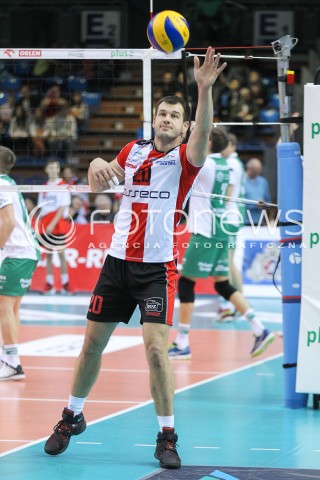  12.12.2015 RZESZOW<br />SIATKOWKA PLUSLIGA 2015/2016 MEN VOLLEYBALL POLAND POLISH PLUS LIGA LEAGUE SEASON 2015/2016<br />MECZ ASSECO RESOVIA RZESZOW - INDYKPOL AZS OLSZTYN<br />N/Z DOMINIK WITCZAK SYLWETKA <br /> 