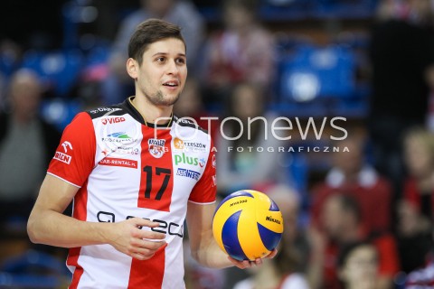  12.12.2015 RZESZOW<br />SIATKOWKA PLUSLIGA 2015/2016 MEN VOLLEYBALL POLAND POLISH PLUS LIGA LEAGUE SEASON 2015/2016<br />MECZ ASSECO RESOVIA RZESZOW - INDYKPOL AZS OLSZTYN<br />N/Z NIKOLAY PENCHEV ( NIKOLAJ PENCZEW ) SYLWETKA <br /> 