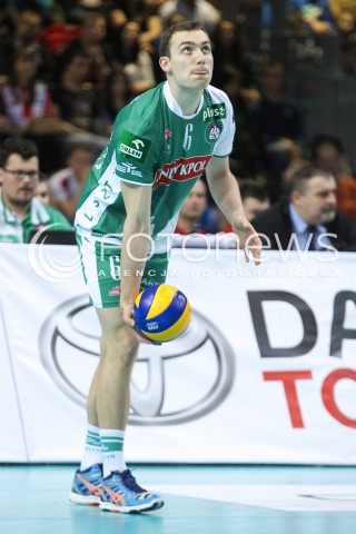  12.12.2015 RZESZOW<br />SIATKOWKA PLUSLIGA 2015/2016 MEN VOLLEYBALL POLAND POLISH PLUS LIGA LEAGUE SEASON 2015/2016<br />MECZ ASSECO RESOVIA RZESZOW - INDYKPOL AZS OLSZTYN<br />N/Z FILIP STOILOVIC SYLWETKA <br /> 