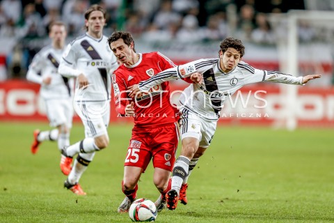 13.12.2015 WARSZAWA PILKA NOZNA <br />FOOTBALL EKSTRAKLASA STADION LEGII<br />MECZ LEGIA WARSZAWA - PIAST GLIWICE<br />N/Z KAMIL VACEK GUILHERME<br /> 