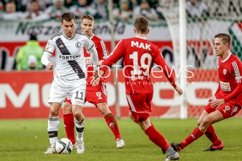  13.12.2015 WARSZAWA PILKA NOZNA <br />FOOTBALL EKSTRAKLASA STADION LEGII<br />MECZ LEGIA WARSZAWA - PIAST GLIWICE<br />N/Z NEMANJA NIKOLIC<br /> 