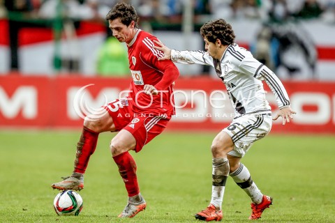  13.12.2015 WARSZAWA PILKA NOZNA <br />FOOTBALL EKSTRAKLASA STADION LEGII<br />MECZ LEGIA WARSZAWA - PIAST GLIWICE<br />N/Z KAMIL VACEK GUILHERME<br /> 