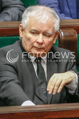  21.12.2015 WARSZAWA SEJM<br />SZOSTE POSIEDZENIE SEJMU VIII KADENCJI<br />N/Z JAROSLAW KACZYNSKI<br /> 