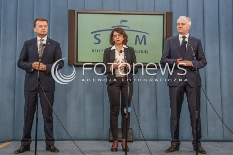  29.12.2015 WARSZAWA SEJM<br />POSIEDZENIE SEJMU VIII KADENCJI<br />N/Z MARIUSZ BLASZCZAK JAROSLAW GOWIN ANNA STREZYNSKA<br /> 
