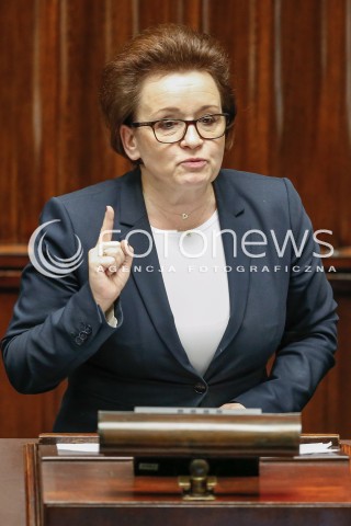  29.12.2015 WARSZAWA SEJM<br />POSIEDZENIE SEJMU VIII KADENCJI<br />N/Z ANNA ZALEWSKA<br /> 