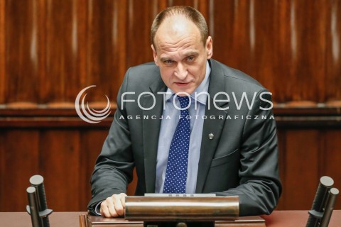  29.12.2015 WARSZAWA SEJM<br />POSIEDZENIE SEJMU VIII KADENCJI<br />N/Z PAWEL KUKIZ<br /> 