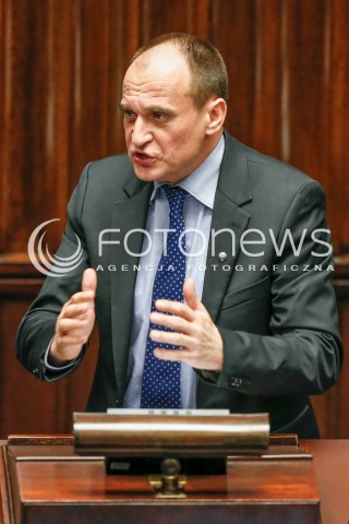  29.12.2015 WARSZAWA SEJM<br />POSIEDZENIE SEJMU VIII KADENCJI<br />N/Z PAWEL KUKIZ<br /> 