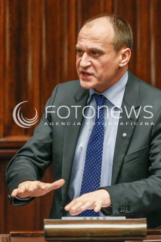  29.12.2015 WARSZAWA SEJM<br />POSIEDZENIE SEJMU VIII KADENCJI<br />N/Z PAWEL KUKIZ<br /> 