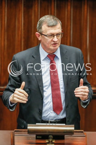  29.12.2015 WARSZAWA SEJM<br />POSIEDZENIE SEJMU VIII KADENCJI<br />N/Z TADEUSZ CYMANSKI<br /> 