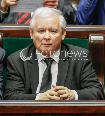  29.12.2015 WARSZAWA SEJM<br />POSIEDZENIE SEJMU VIII KADENCJI<br />N/Z JAROSLAW KACZYNSKI<br /> 