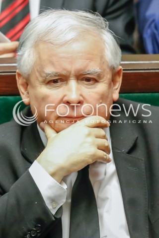  29.12.2015 WARSZAWA SEJM<br />POSIEDZENIE SEJMU VIII KADENCJI<br />N/Z JAROSLAW KACZYNSKI<br /> 