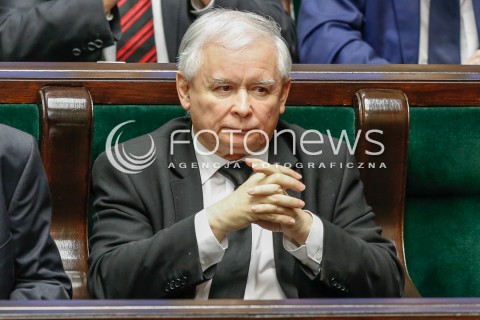  29.12.2015 WARSZAWA SEJM<br />POSIEDZENIE SEJMU VIII KADENCJI<br />N/Z JAROSLAW KACZYNSKI<br /> 