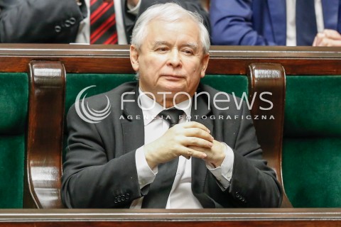  29.12.2015 WARSZAWA SEJM<br />POSIEDZENIE SEJMU VIII KADENCJI<br />N/Z JAROSLAW KACZYNSKI<br /> 