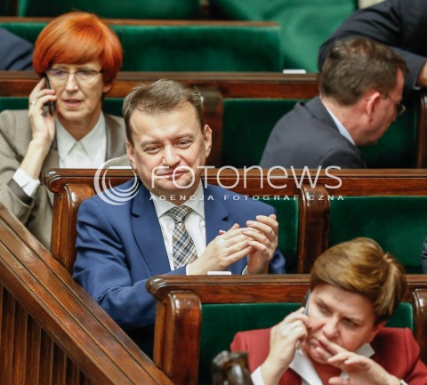  29.12.2015 WARSZAWA SEJM<br />POSIEDZENIE SEJMU VIII KADENCJI<br />N/Z MARIUSZ BLASZCZAK RADOSC BRAWA<br /> 