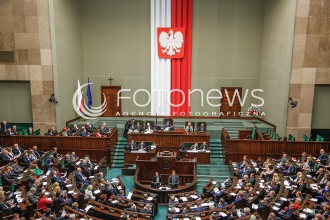  29.12.2015 WARSZAWA SEJM<br />POSIEDZENIE SEJMU VIII KADENCJI<br />N/Z POSLOWIE SALA POSELSKA WIDOK VIEW<br /> 