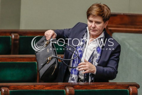  30.12.2015 WARSZAWA SEJM<br />POSIEDZENIE SEJMU VIII KADENCJI<br />N/Z PREMIER BEATA SZYDLO<br /> 