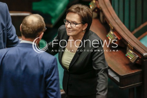  30.12.2015 WARSZAWA SEJM<br />POSIEDZENIE SEJMU VIII KADENCJI<br />N/Z EWA KOPACZ<br /> 