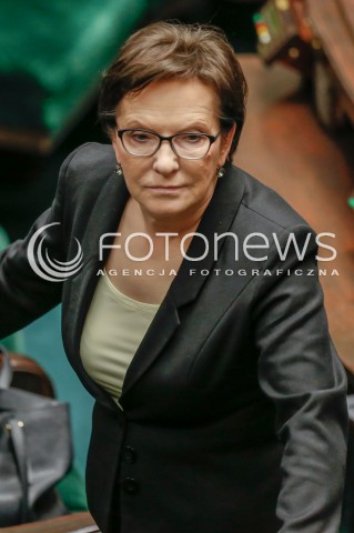  30.12.2015 WARSZAWA SEJM<br />POSIEDZENIE SEJMU VIII KADENCJI<br />N/Z EWA KOPACZ<br /> 