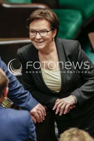  30.12.2015 WARSZAWA SEJM<br />POSIEDZENIE SEJMU VIII KADENCJI<br />N/Z EWA KOPACZ<br /> 