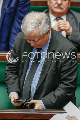 30.12.2015 WARSZAWA SEJM<br />POSIEDZENIE SEJMU VIII KADENCJI<br />N/Z JAROSLAW KACZYNSKI<br /> 