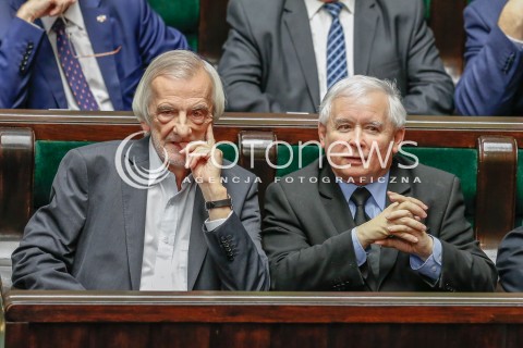  30.12.2015 WARSZAWA SEJM<br />POSIEDZENIE SEJMU VIII KADENCJI<br />N/Z JAROSLAW KACZYNSKI RYSZARD TERLECKI<br /> 
