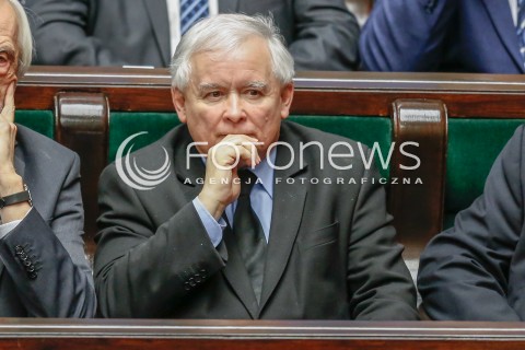  30.12.2015 WARSZAWA SEJM<br />POSIEDZENIE SEJMU VIII KADENCJI<br />N/Z JAROSLAW KACZYNSKI<br /> 