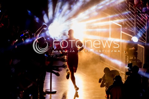  05.01.2016 BERLIN NIEMCY<br />SIATKOWKA MEZCZYZN KWALIFIKACJE DO IGRZYSK OLIMPIJSKICH W BRAZYLII <br />2016 Mens Volleyball European Olympic Qualification Tournament in Berlin<br />MECZ POLSKA - SERBIA ( Poland - Serbia ) <br />N/Z GRZEGORZ LOMACZ PODCZAS PREZENTACJI ZESPOLU<br /> 