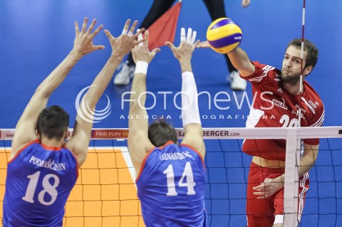  05.01.2016 BERLIN NIEMCY<br />SIATKOWKA MEZCZYZN KWALIFIKACJE DO IGRZYSK OLIMPIJSKICH W BRAZYLII <br />2016 Mens Volleyball European Olympic Qualification Tournament in Berlin<br />MECZ POLSKA - SERBIA ( Poland - Serbia ) <br />N/Z MATEUSZ MIKA <br /> 