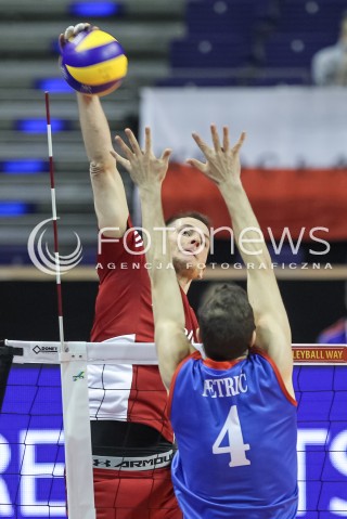  05.01.2016 BERLIN NIEMCY<br />SIATKOWKA MEZCZYZN KWALIFIKACJE DO IGRZYSK OLIMPIJSKICH W BRAZYLII <br />2016 Mens Volleyball European Olympic Qualification Tournament in Berlin<br />MECZ POLSKA - SERBIA ( Poland - Serbia ) <br />N/Z BARTOSZ KUREK <br /> 